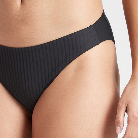 Athleta Rib Medium Bikini Bottom size XL Black - Picture 2 of 3